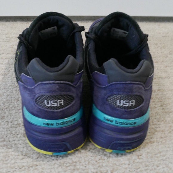 New Balance Mens 992 Made in USA 'Black Purple' Athletic Shoes~ - Picture 7 of 13